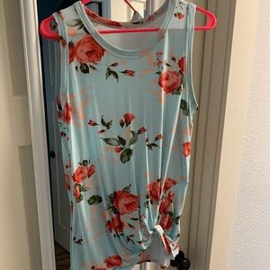 Floral tank top